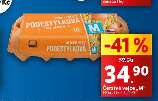 Čerstvá vejce M