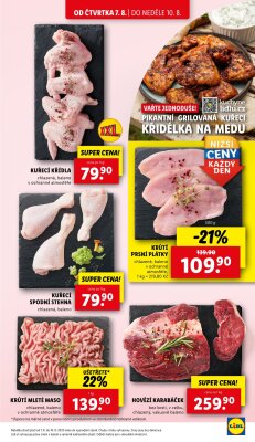 akční leták Lidl 7.8.2025-10.8.2025