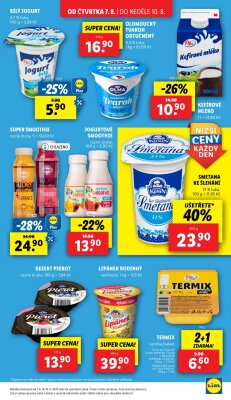 akční leták Lidl 7.8.2025-10.8.2025