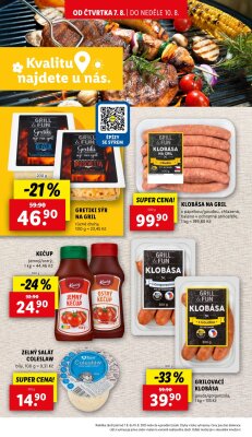 akční leták Lidl 7.8.2025-10.8.2025