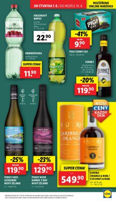 akční leták Lidl 7.8.2025-10.8.2025