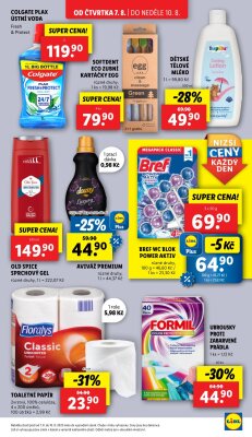 akční leták Lidl 7.8.2025-10.8.2025