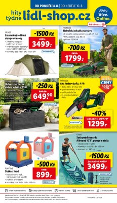 akční leták Lidl 7.8.2025-10.8.2025