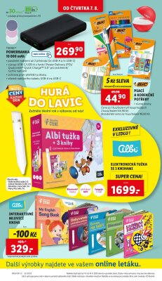 akční leták Lidl 7.8.2025-10.8.2025