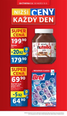 akční leták Lidl 7.8.2025-10.8.2025
