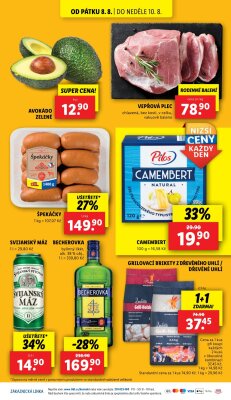 akční leták Lidl 7.8.2025-10.8.2025