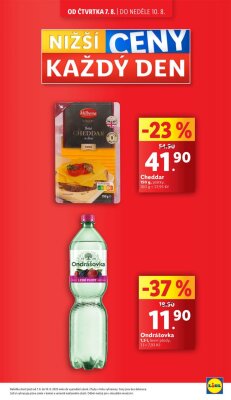 akční leták Lidl 7.8.2025-10.8.2025