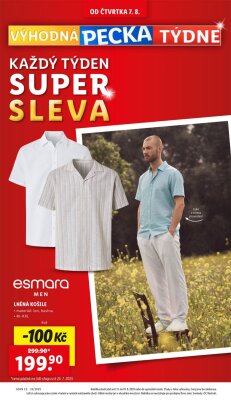 akční leták Lidl 7.8.2025-10.8.2025