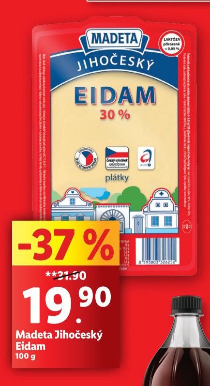 Madeta Jihočeský Eidam 30%