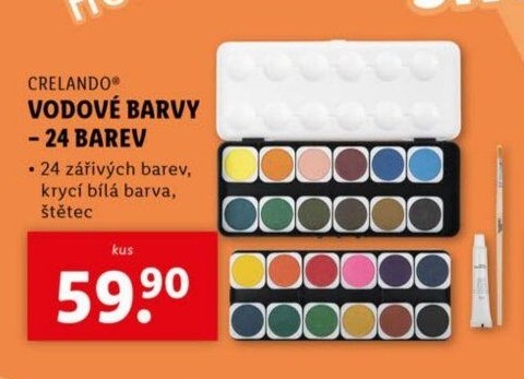 CRELANDO VODOVÉ BARVY 24 BAREV
