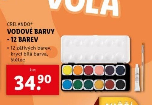 CRELANDO VODOVÉ BARVY 12 BAREV