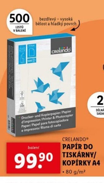 CRELANDO PAPÍR DO TISKÁRNY/KOPÍRKY A4