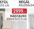 Nástavec 200x45x57,5 cm