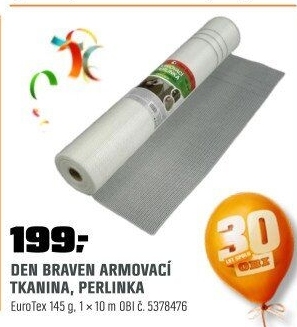 Armovací tkanina145g/m21x10m