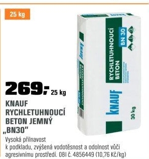 Beton rychletuhnjemný BN 30