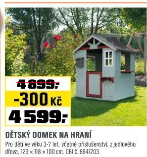 Dětskýdomekna hraní FSC jedle