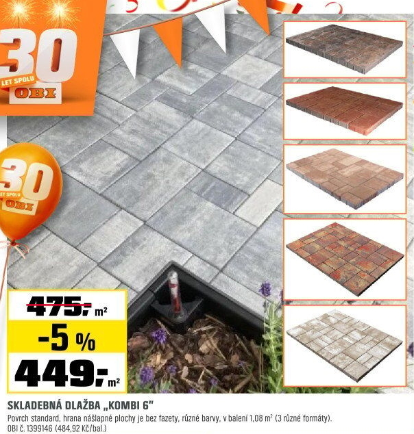 DlažbabetonováKombi 6intenso