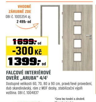 Dveře int.Aruba 4/4HDFDub Scand.