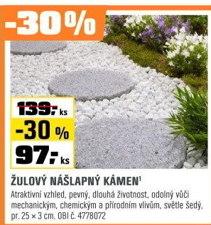 Kámen nášlapnýžulovýsv.šedá