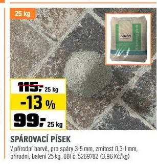 Písek zásypovýpřírodní