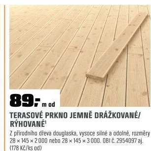 Podlahateras.rýh.Douglasie 1. výběr