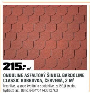 Šindelasfaltovýbobrovka červená