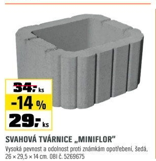 Svahovka Minifloršedá