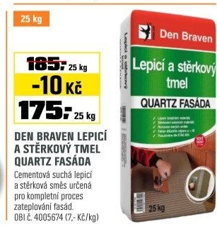 Tmel lepícístěrkový fasádní