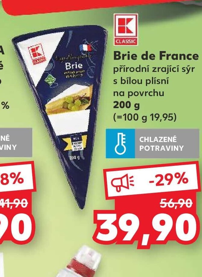 Brie de France přírodní zrající sýr
