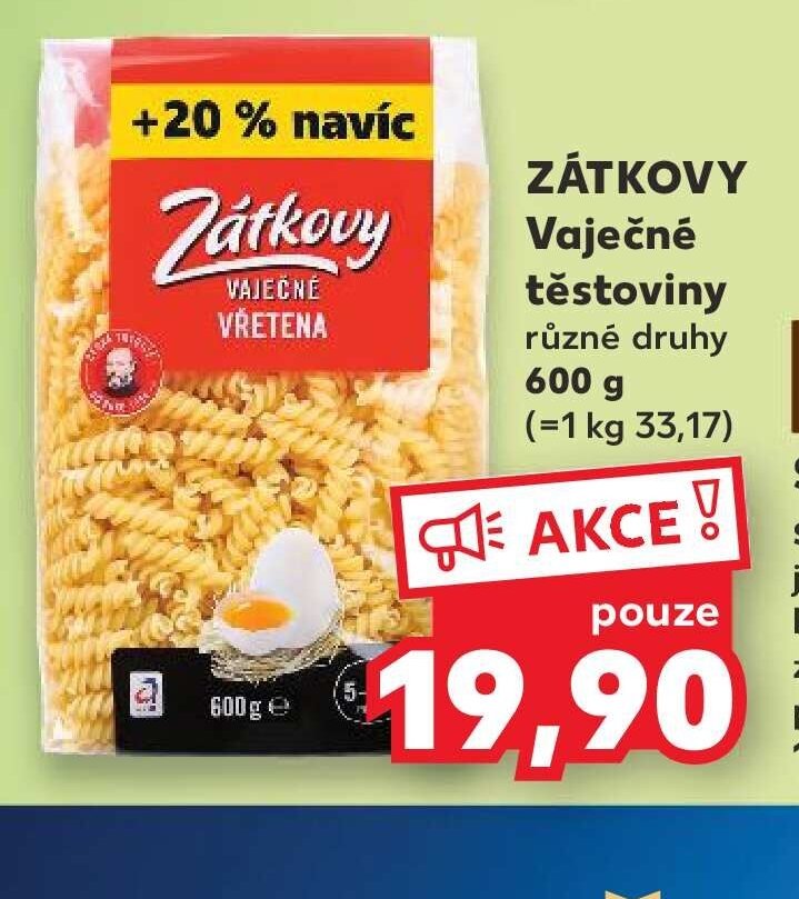 ZÁTKOVY Vaječné těstoviny