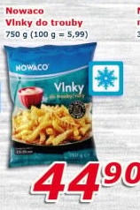 Hranolky vlnky mražené Nowaco