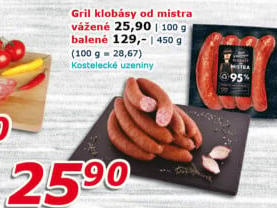 Klobásy od mistra Láďa Grileman Kostelecké uzeniny