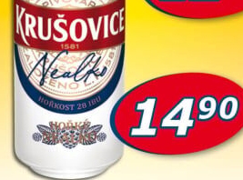 Pivo nealkoholické Královsky hořké Krušovice