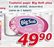 Toaletní papír 2vrstvý Big Soft