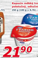 Tvaroh polotučný Kapucín