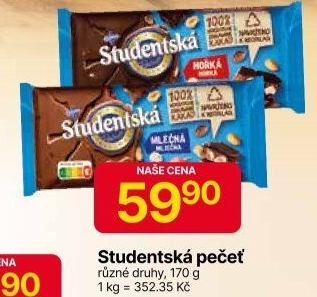 Čokoláda Studentská pečeť Orion