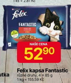 Kapsičky pro kočky Fantastic Felix Purina