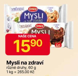 Ovesné sušenky Mysli na zdraví Emco