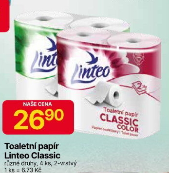 Toaletní papír 2vrstvý Linteo