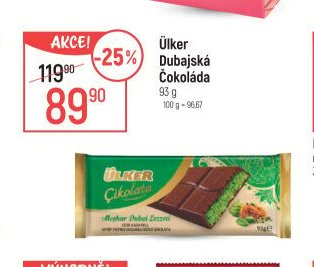 Ülker Dubajská Čokoláda