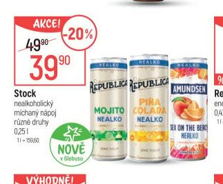 Stock nealkoholický míchaný nápoj