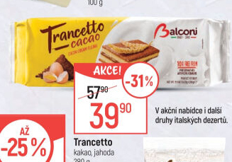 Dezert Trancetto Balconi