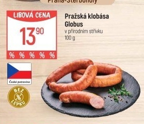 Pražská klobása Globus