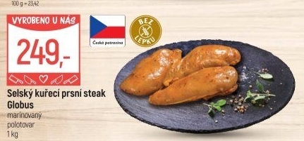 Selský kuřecí steak marinovaný Globus