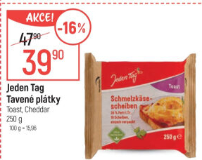 Sýr tavený plátky Jeden Tag