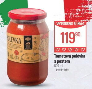 Tomatová polévka Globus