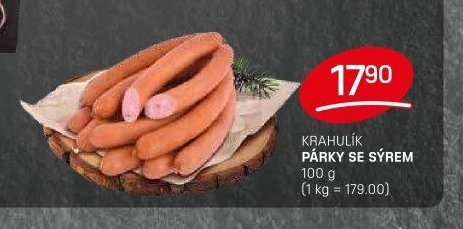 KRAHULÍK PÁRKY SE SÝREM