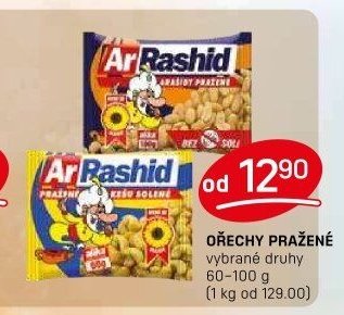 OŘECHY PRAŽENÉ 60-100 g