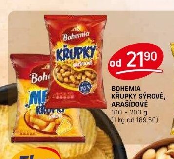 BOHEMIA KŘUPKY SÝROVÉ, ARAŠÍDOVÉ