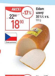 Eidam uzený 30% t. v s.